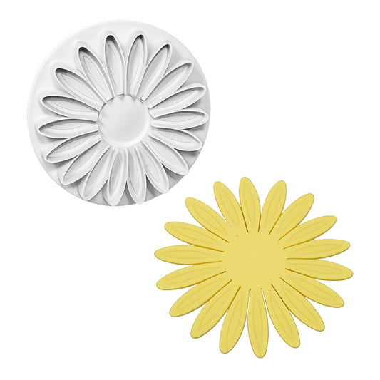 ( 3.3 Inch) XL Veined Sunflower Daisy Gerbera Floral Plunger Cutters 85mm - PME
