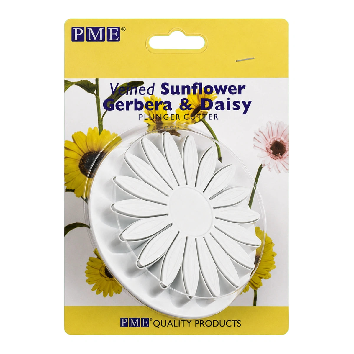 XXL Veined Sunflower Daisy Gerbera Floral Plunger Cutters 105mm - PME
