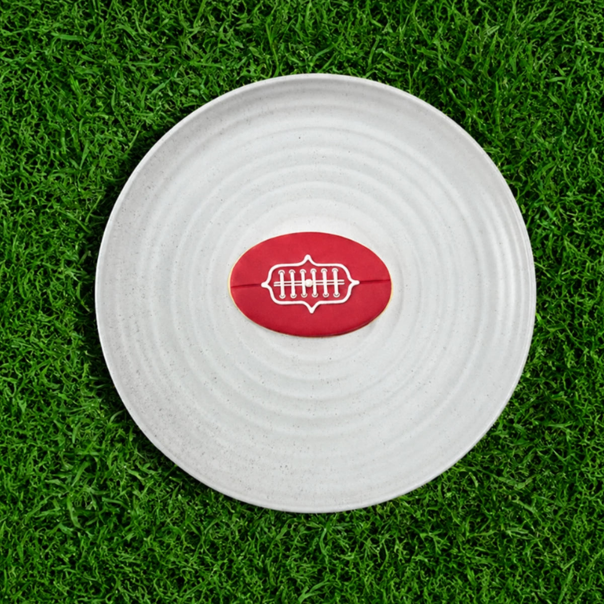 Afl Football Laces Cutter and Debosser Set - Custom Cookie Cutters