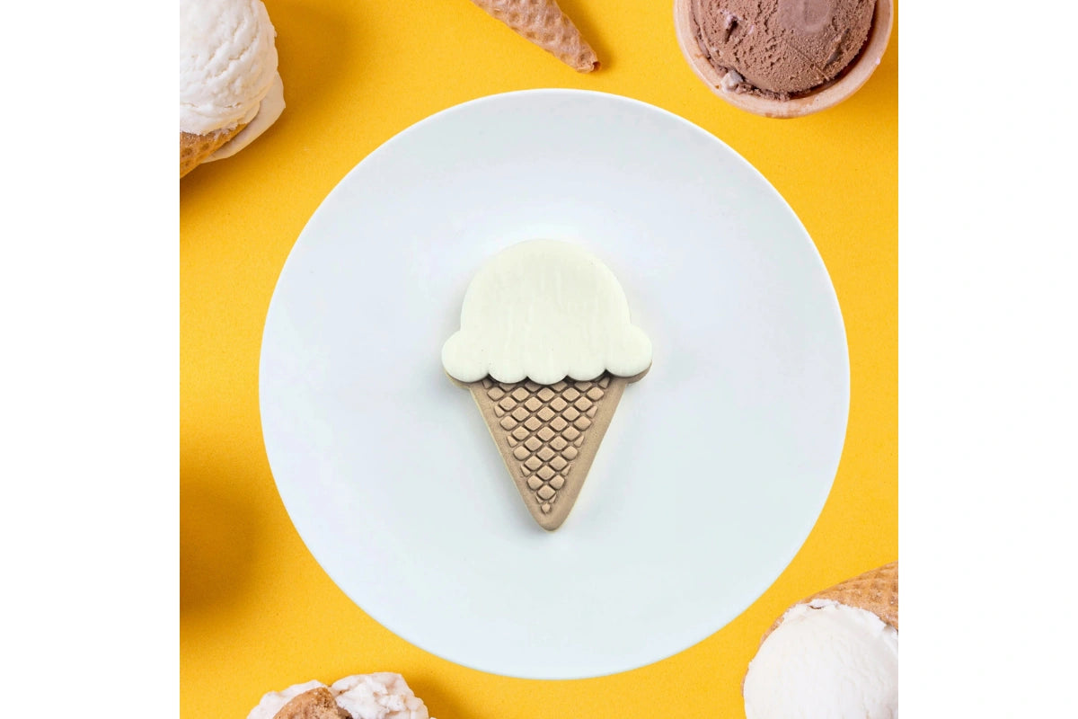 Cream Lce Cutter and Embosser Set - Custom Cookie Cutters
