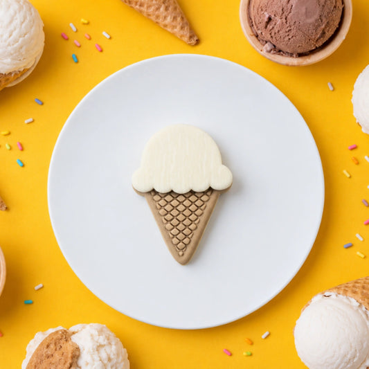 Cream Lce Cutter and Embosser Set - Custom Cookie Cutters