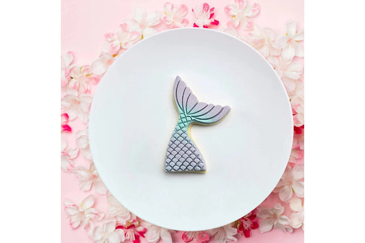 Mermaid Tail Cutter and Embosser Set - Custom Cookie Cutters