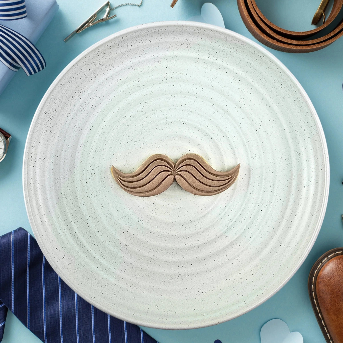 Moustache Embosser and Cutter Set - Custom Cookie Cutters
