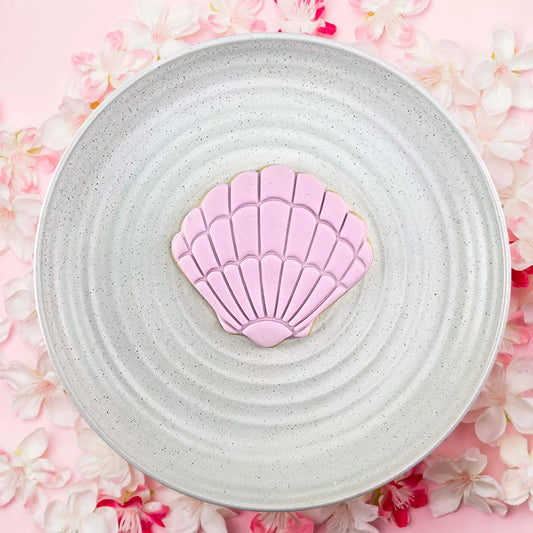 Clam Shell Embosser and Cutter Set - Custom Cookie Cutters