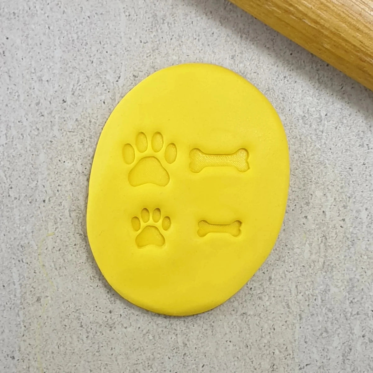 Dog Bone and Paw Embosser Set - Custom Cookie Cutters