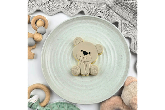 Teddy Bear Cutter and Debosser Set - Custom Cookie Cutters