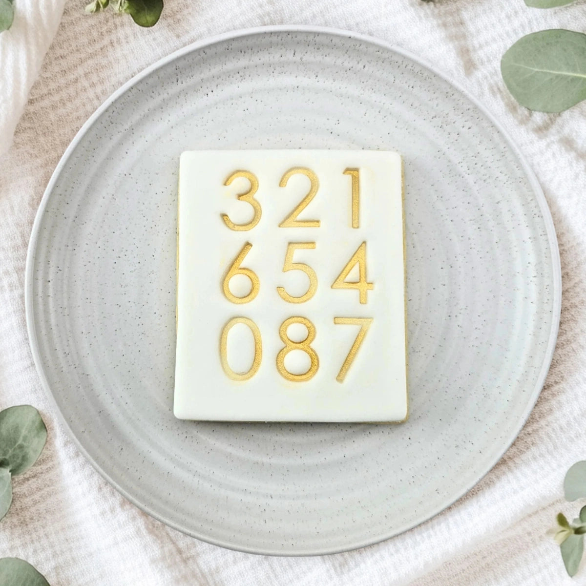 Number Stamp Set - Custom Cookie Cutters