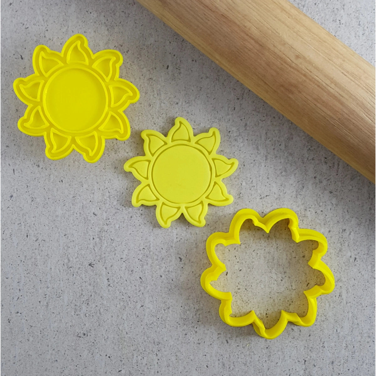 Sun Mini Cutter and Embosser Set - Custom Cookie Cutters