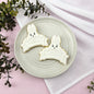 Bunny Plaque Debosser and Cutter Set - Custom Cookie Cutters