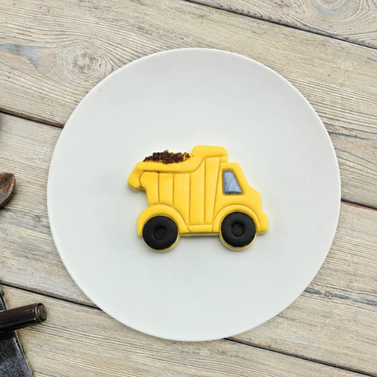 Dump Truck Cutter and Embosser Set - Custom Cookie Cutters