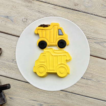 Dump Truck Cutter and Embosser Set - Custom Cookie Cutters