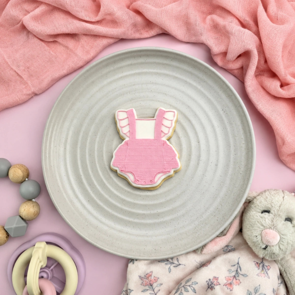 Baby Frilly Romper Debosser and Cutter Set - Custom Cookie Cutters