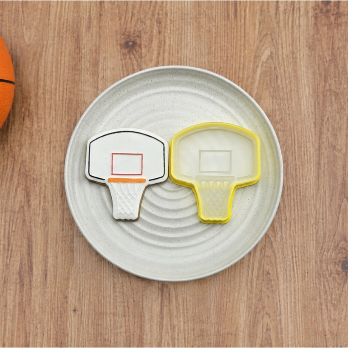 Basketball Ring Cutter and Debosser Set - Custom Cookie Cutters