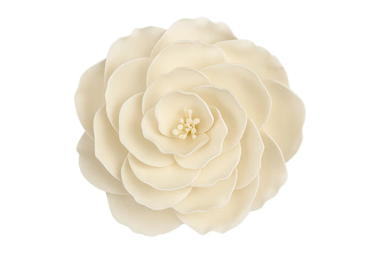 Ivory Single Large Briar Rose - Sweet Sugar Flowers