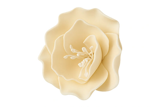 Ivory Single Small Briar Rose - Sweet Sugar Flowers