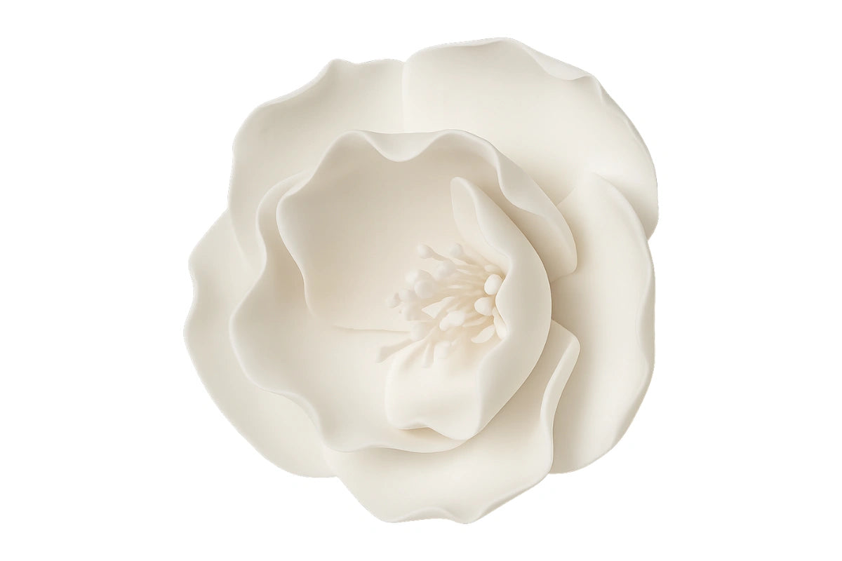 White Single Small Briar Rose - Sweet Sugar Flowers