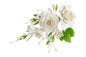 White Amber Rose Spray - Sweet Sugar Flowers