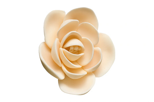 Peach Small Gum Paste Jasmine No Wire - Sweet Sugar Flowers