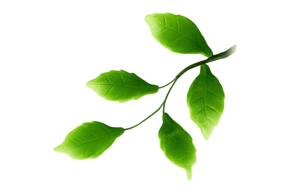 5 Petal Rose Leaves in a Bunch Filler - Sweet Sugar Flowers