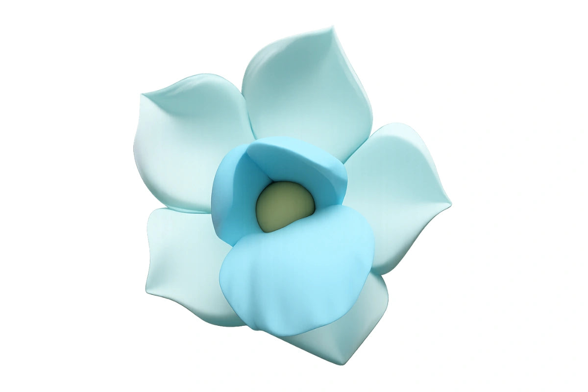 Blue Small Orchid No Wire - Sweet Sugar Flowers