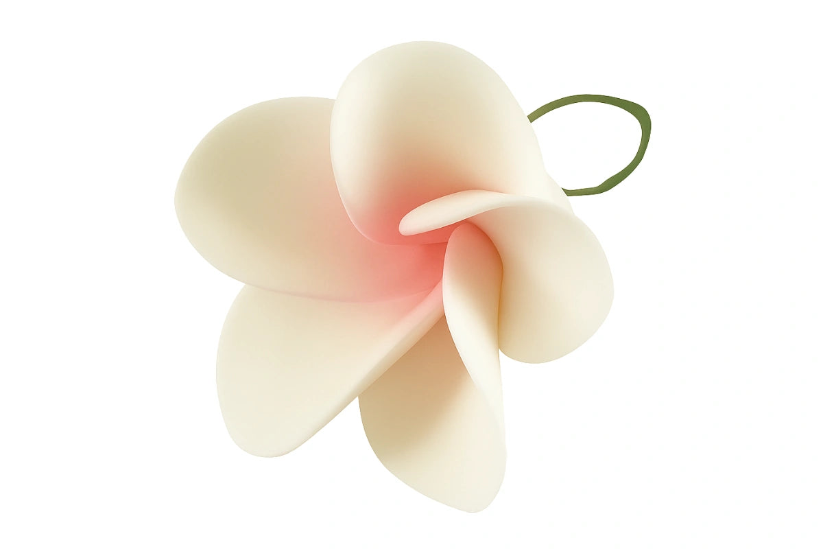 Pink Single Large Frangipani 5cm - Sweet Sugar Flowers