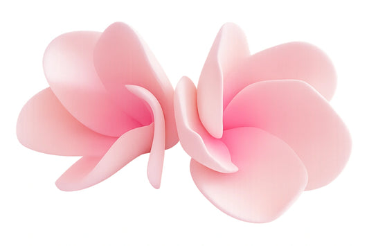 Pink Single Medium Frangipani 4cm - Sweet Sugar Flowers