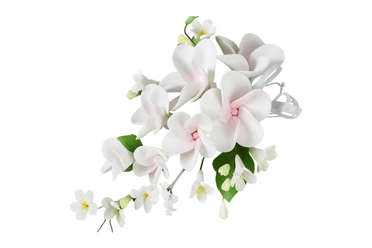 Pink Large Frangipani Spray Centre - Sweet Sugar Flowers