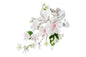 Pink Large Frangipani Spray Centre - Sweet Sugar Flowers