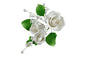 7cm x 12cm Australian Rose Spray - White - Edible Sugar Flowers - Sweet Sugar Flowers