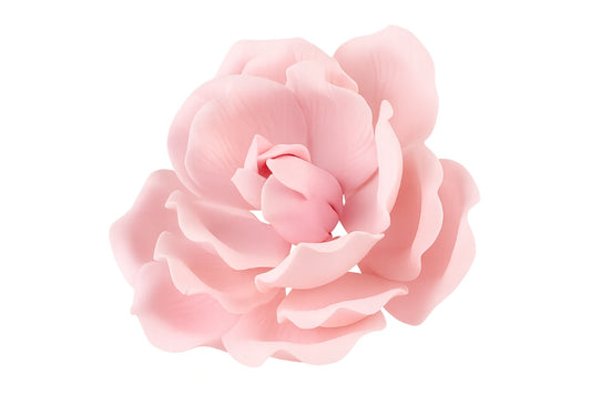 Pink Single Large Full Bloom Rose - Sweet Sugar Flowers