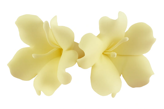 Yellow Single Bell Flower Without Wire - Sweet Sugar Flowers