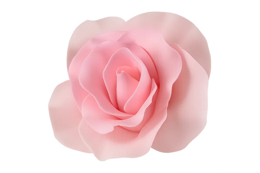 Pink Large Single Rose 8cm - Sweet Sugar Flowers