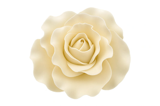 Ivory Extra Large Rose Flower 12cm - Sweet Sugar Flowers