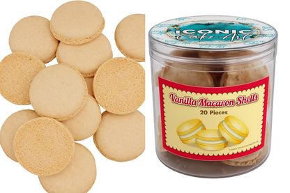 Vanilla Coloured Macaron Shells (20 Pack) - Iconic Cake Art