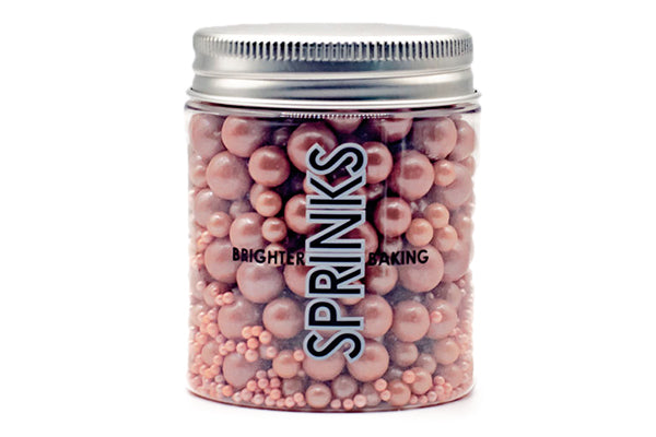 Rose Gold Bubble Sprinkles - by 75g - Sprinks