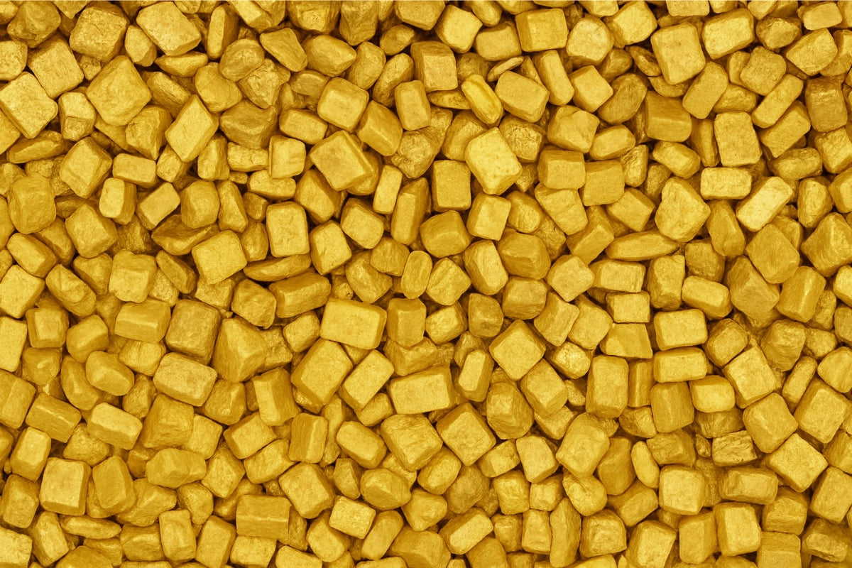 Gold Sugar Crystals Mix 1kg - Iconic Sprinkles