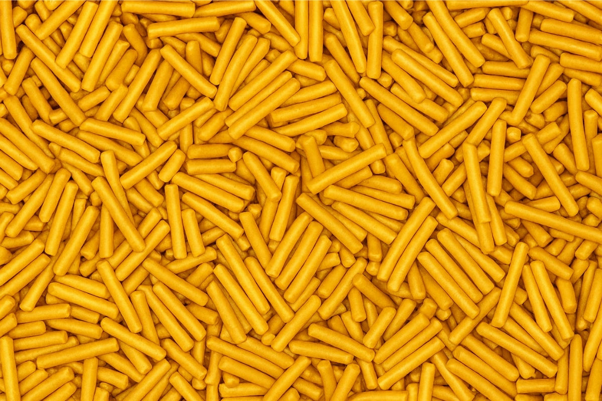 Gold Jimmies 1kg - Iconic Sprinkles