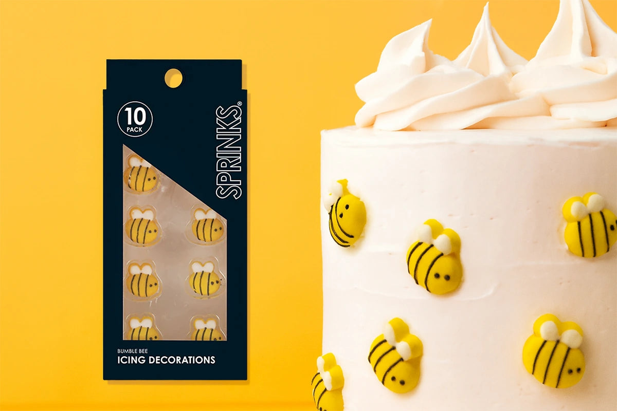 Bumble Bee Icing Decorations (10 Pack) - Sprinks