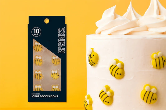 Bumble Bee Icing Decorations (10 Pack) - Sprinks