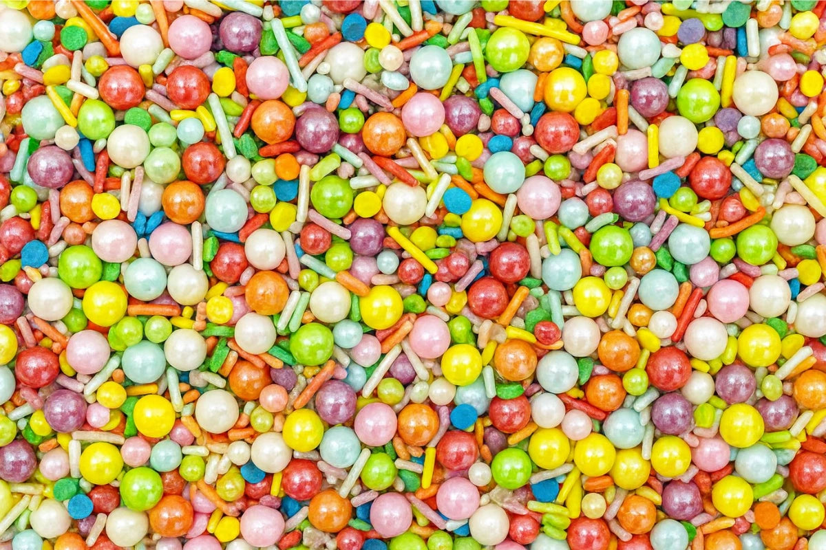 Rainbow Bright Mixed Fancy 1kg - Iconic Sprinkles