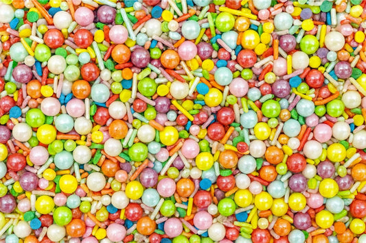 Rainbow Bright Mixed Fancy 1kg - Iconic Sprinkles