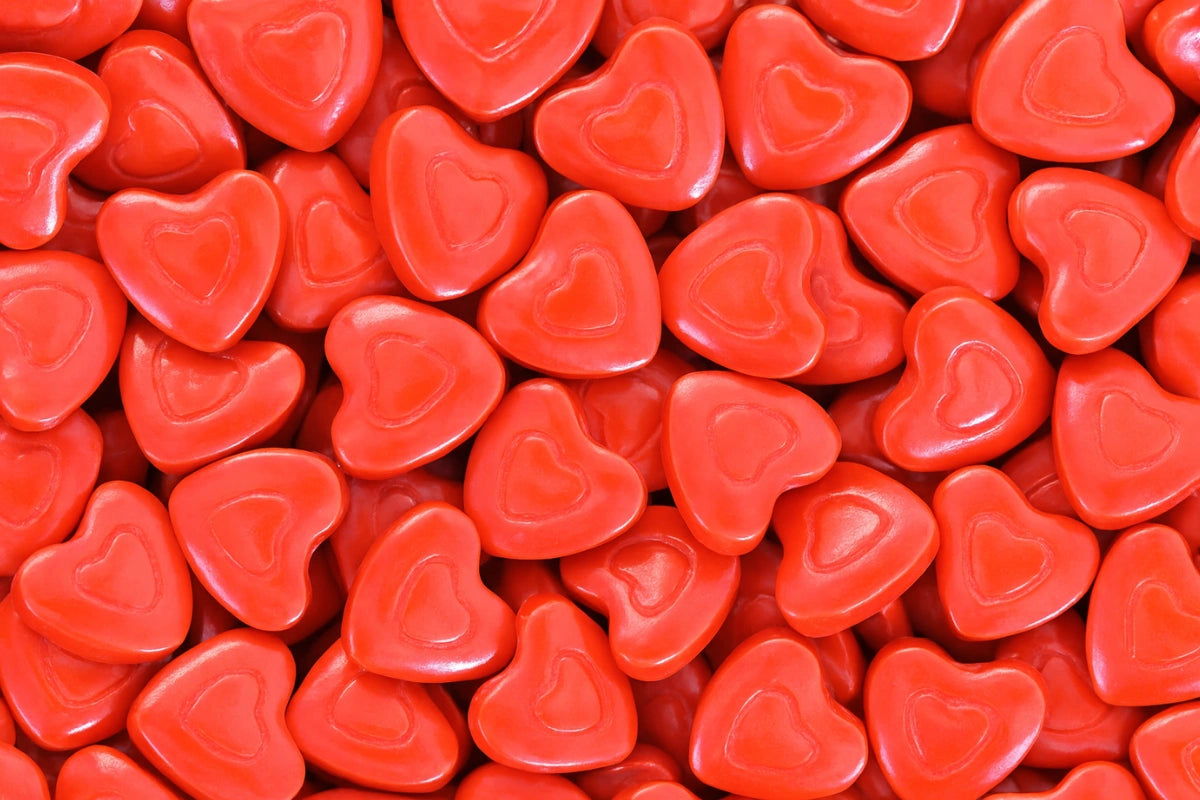 Red Double Hearts 1kg - Iconic Sprinkles