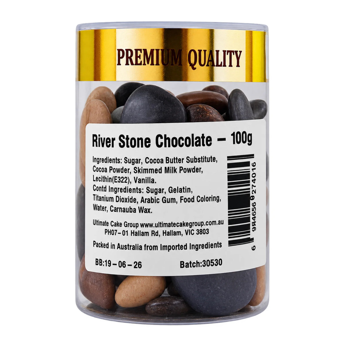 Chocolate River Stone 100g - Iconic Sprinkles