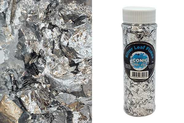 Silver Flakes 2g - Iconic Cake Art