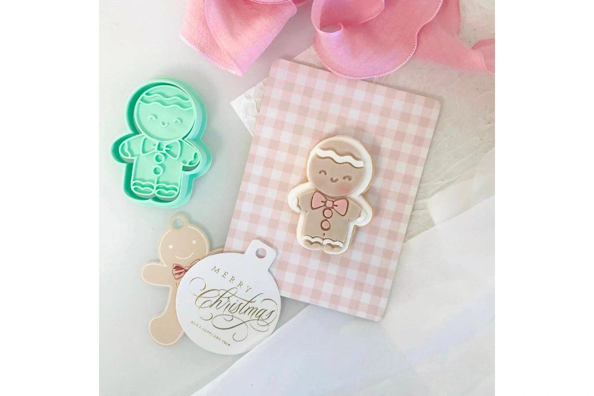 Gingerbread Man - Bento Minis Cutter Set (Sweetp) - Custom Cookie Cutters