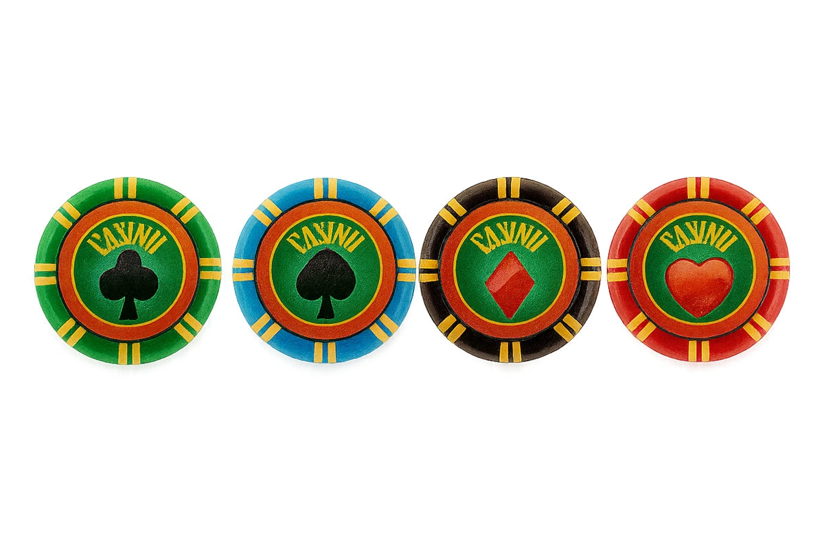 Poker Chip Casino Assorted Cupcake Rings - Bakery Crafts