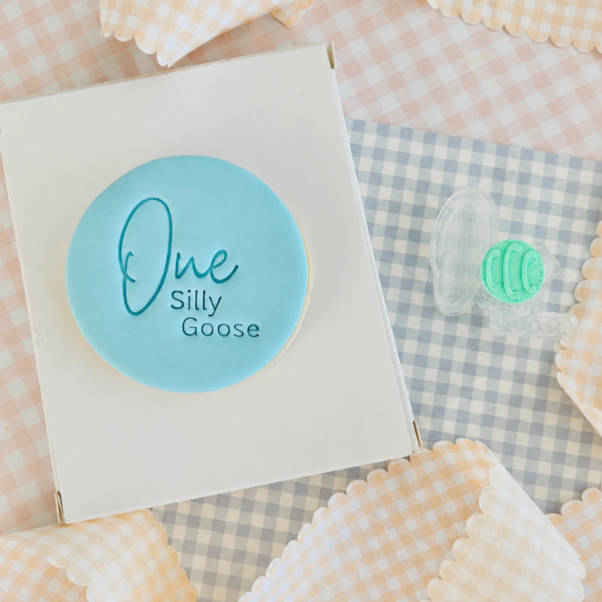 One Silly Goose Text Stamp (SweetP) - Custom Cookie Cutters