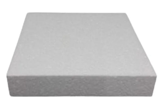 Square 12 x 1.5 High Polystyrene Cake Dummy - Iconic Cake Art