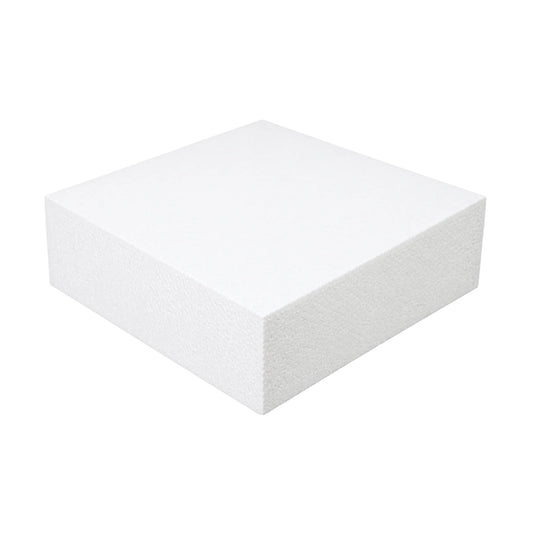 Square 13 x 4 High Polystyrene Cake Dummy - Iconic Cake Art