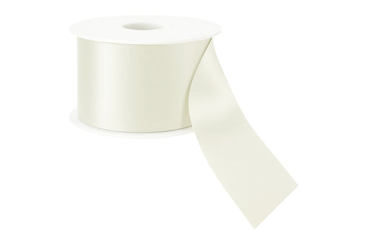 Ivory Satin Ribbon Double Sided 38mm - My Dream Cake